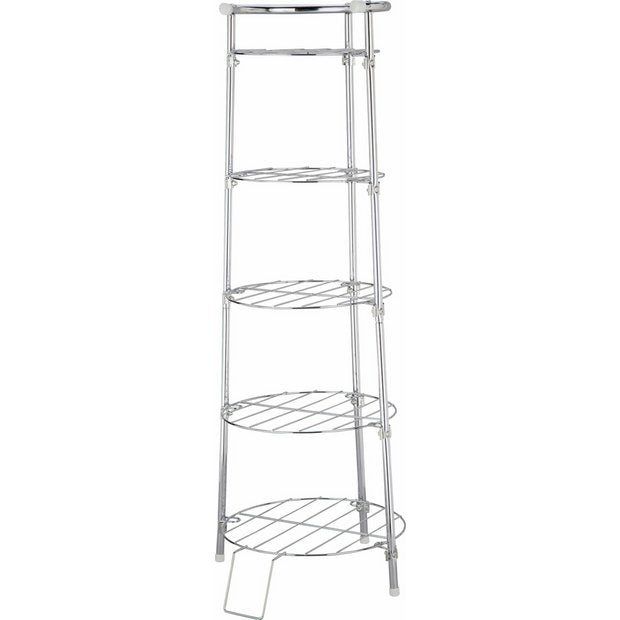 Argos Home 5 tier circular chrome pan stand (British brand)