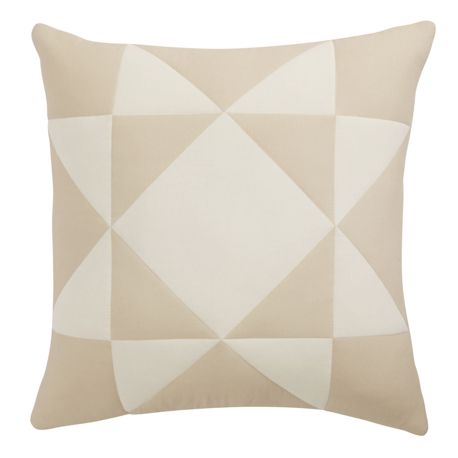 Habitat Quilted Motif Cushion Neutral - 50x50cm