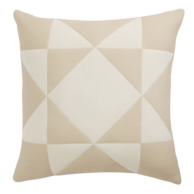 Habitat Quilted Motif Cushion Neutral - 50x50cm