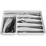 Addis white cutlery drawer with six compartments, imported from the UK