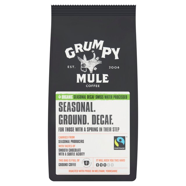 Grumpy Mule Organic Seasonal Swiss Water Decaff Ground Coffee   227g GOODS M&S   