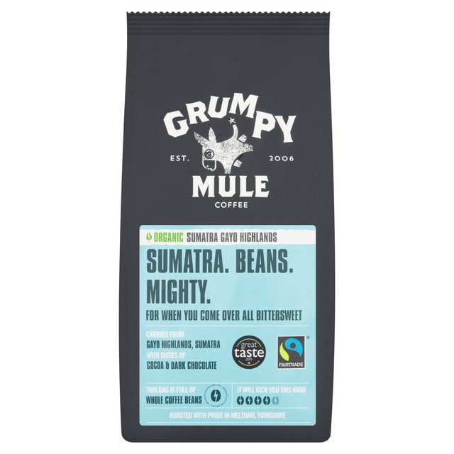 Grumpy Mule Organic Sumatra Coffee Beans   227g GOODS M&S   