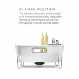 Simplehuman plastic compact dish rack white (British brand)