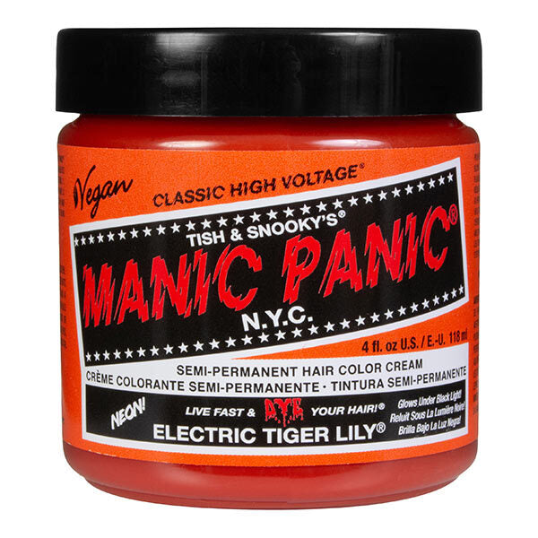 Manic Panic Hair Dye Electric Tiger Lily 118ml, imported from the UK