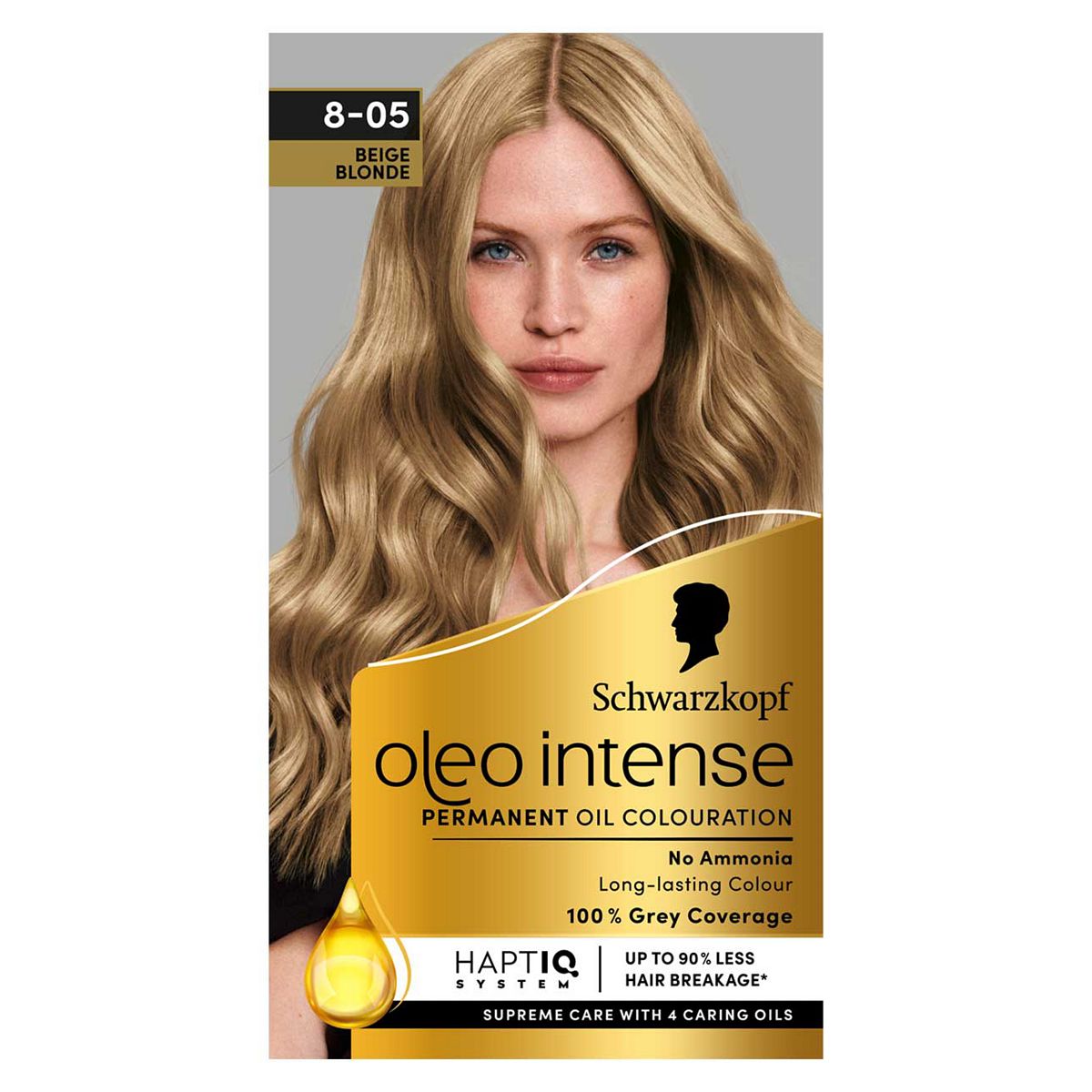 Schwarzkopf Oleo Intense Permanent Oil Colour 8-05 Beige Blonde Hair Dye GOODS Boots   