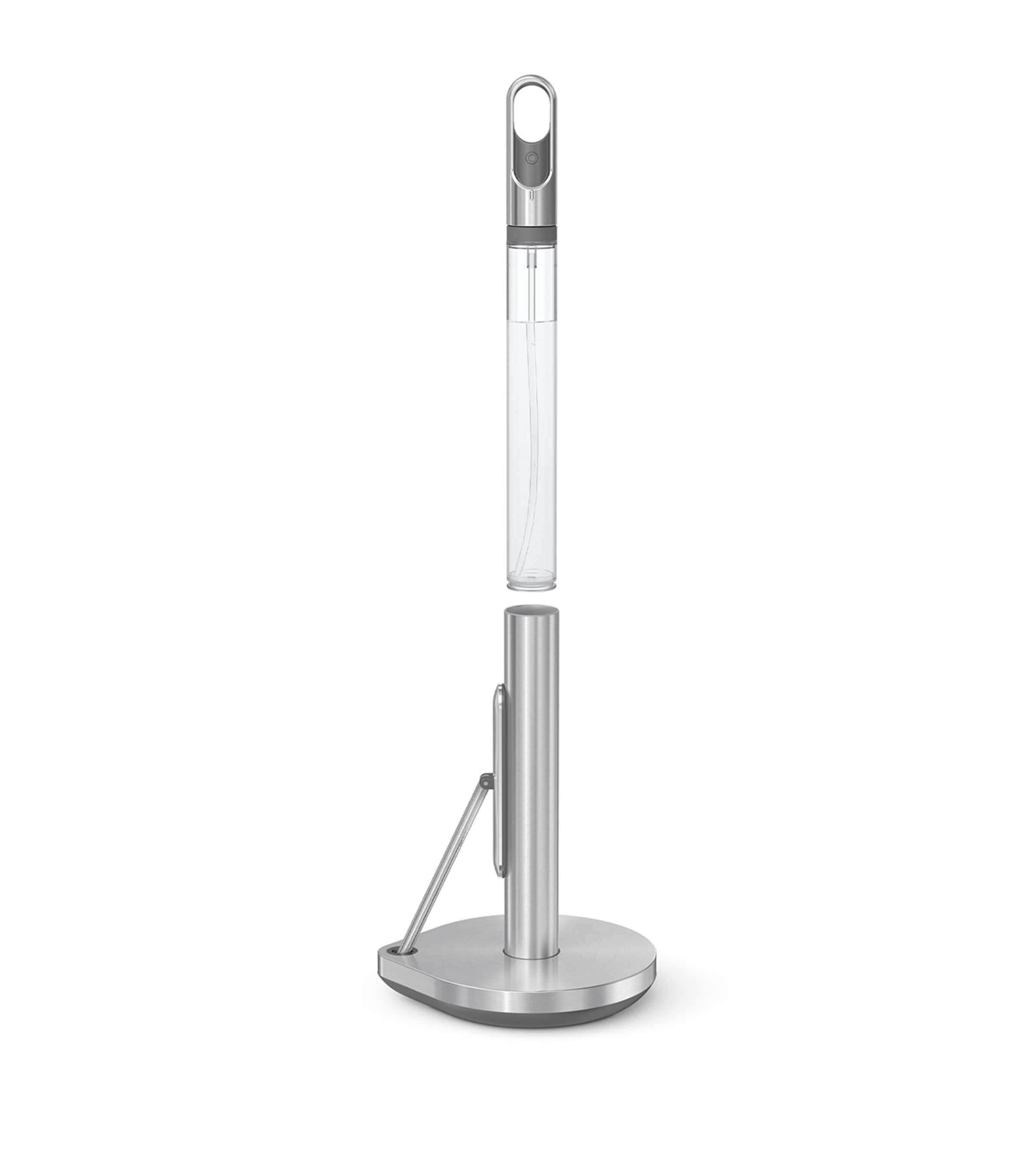 Simplehuman paper towel holder with integrated spray pump, 38cm height (British brand)