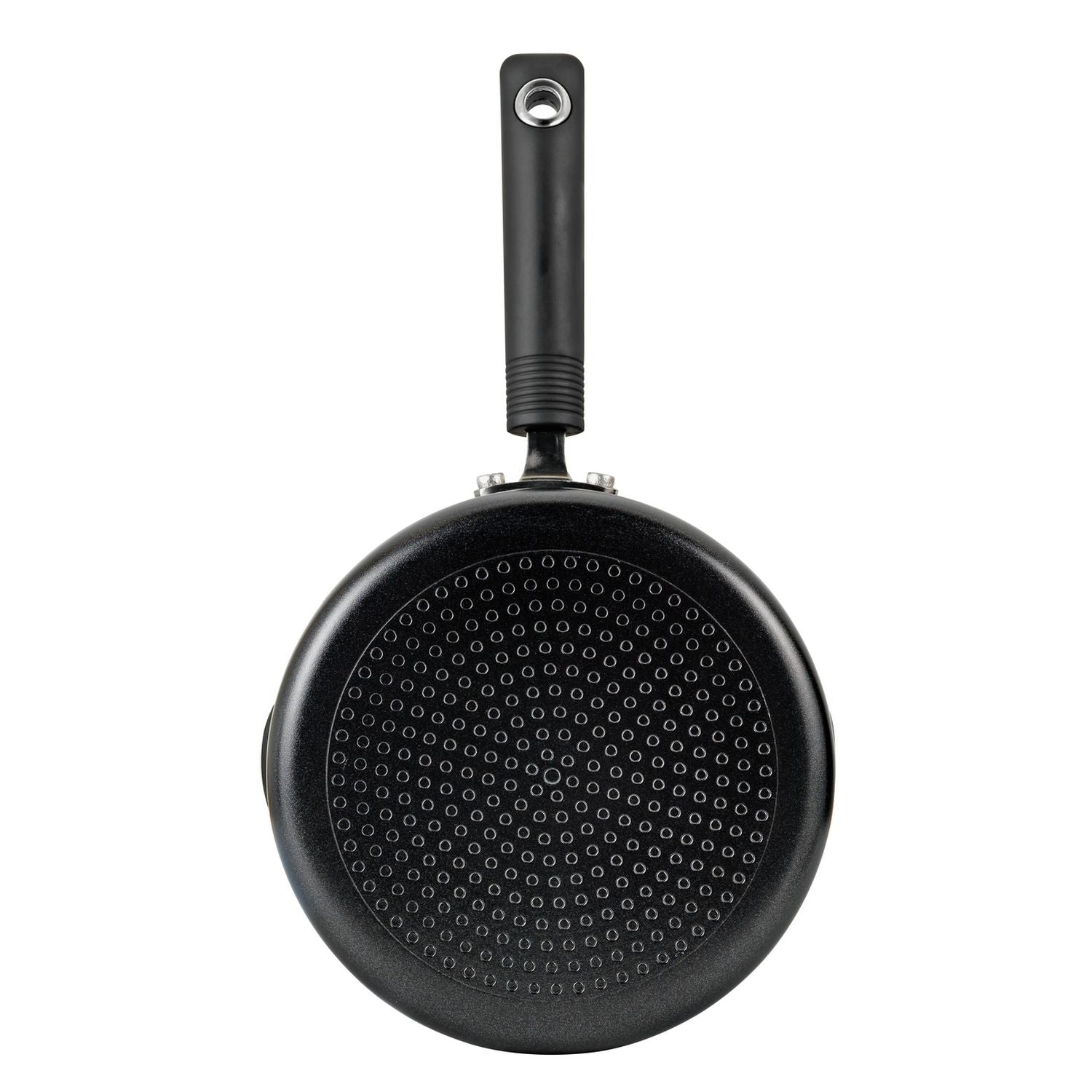 Habitat 20cm aluminium black lidded saucepan, imported from the UK