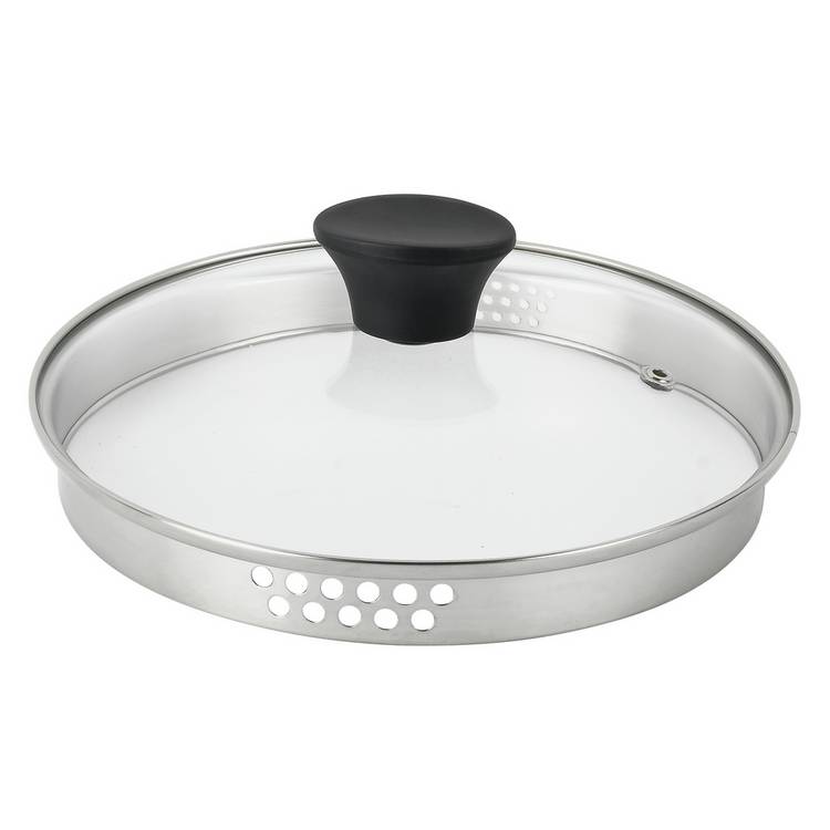 Habitat 20cm aluminium black lidded saucepan, imported from the UK