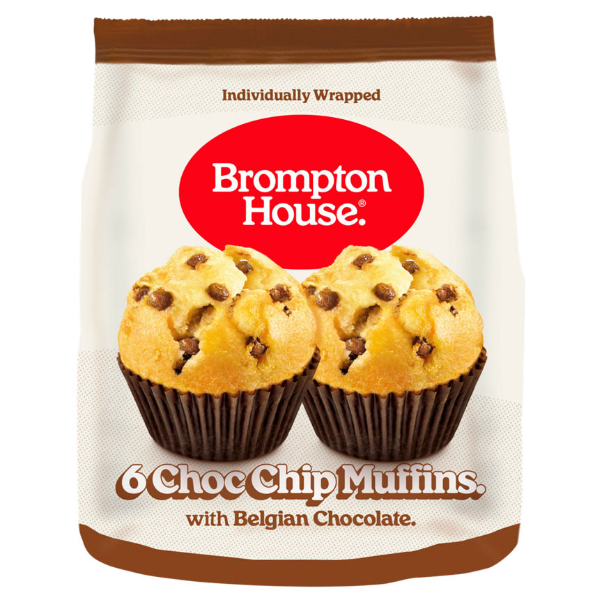 Brompton House Choc Chip Muffins GOODS ASDA   