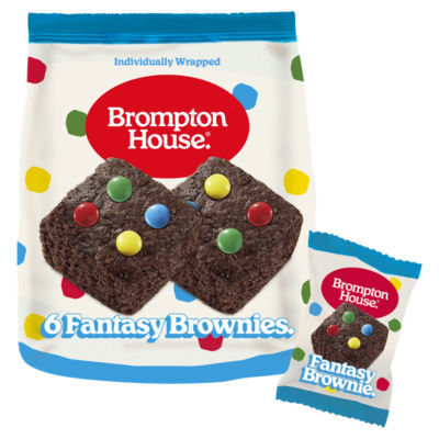 ASDA Brompton House Fantasy Brownies Cake Bar 6 x 25g (150g)- Buy online at McGrocer