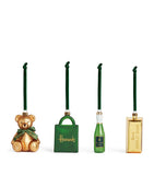 Glittering Champagne Bottle Christmas Tree Decoration