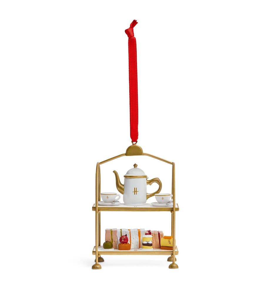 Harrods afternoon tea stand tree decoration H10cm, imported from the UK