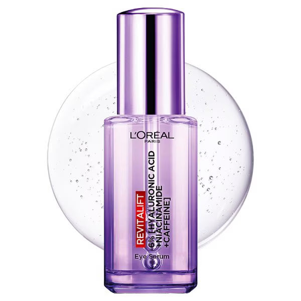 L'Oreal Paris Eye Serum Hyaluronic Acid 20ml, imported from the UK