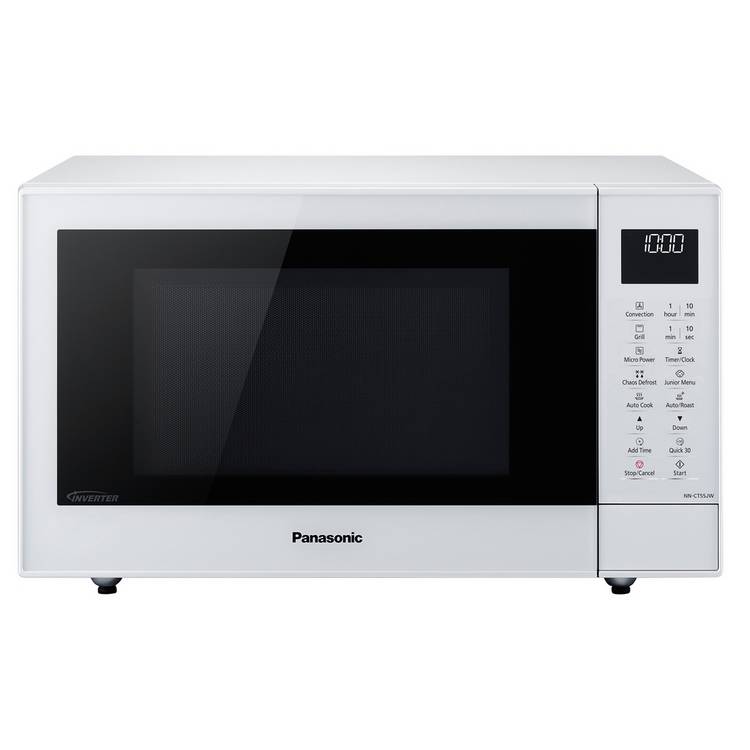 White Panasonic combination microwave oven 27L (British brand)