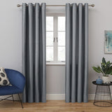 Habitat Faux Silk Eyelet Curtains Champagne Window Curtains 117x137cm