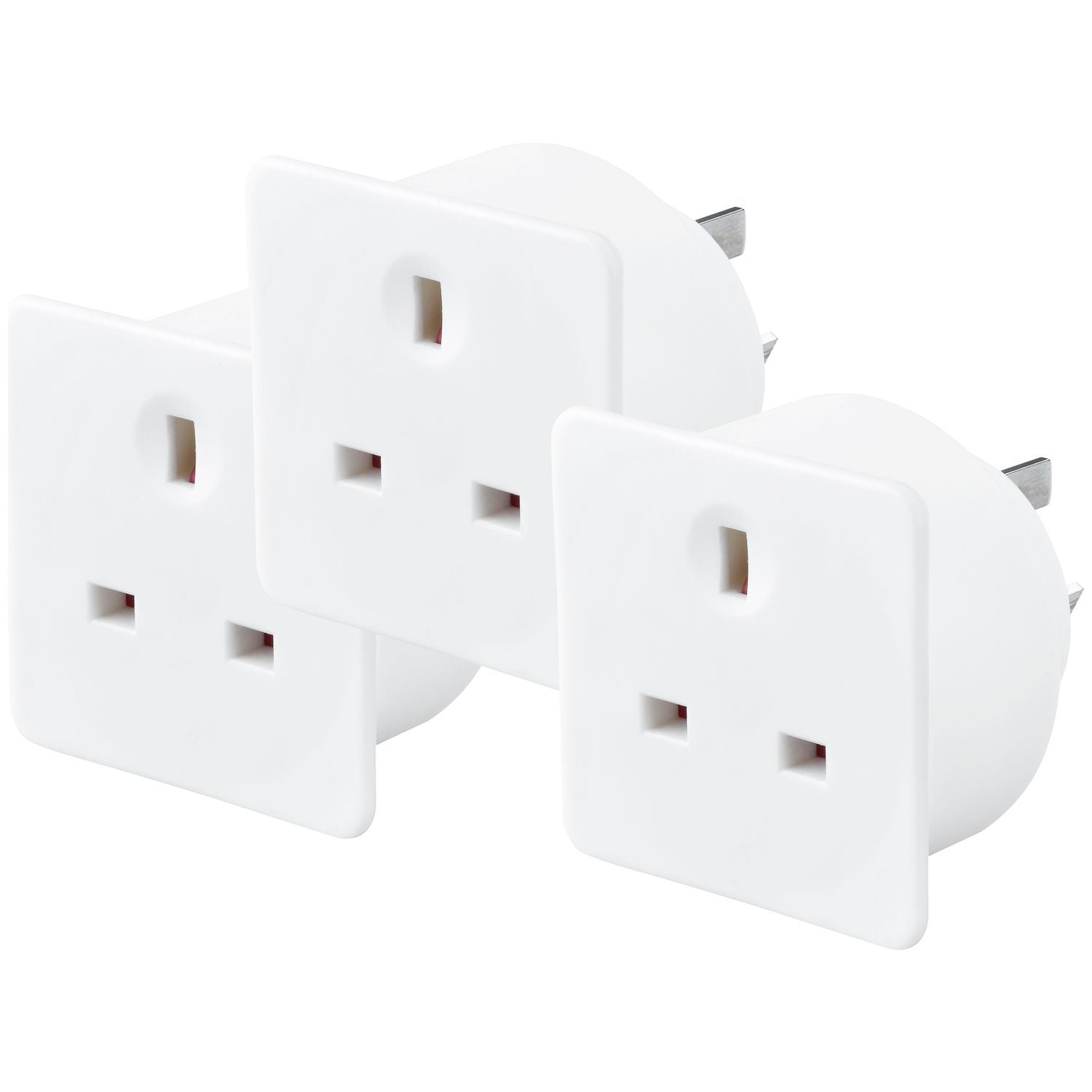 Masterplug travel adaptor 3 pack, imported from the UK