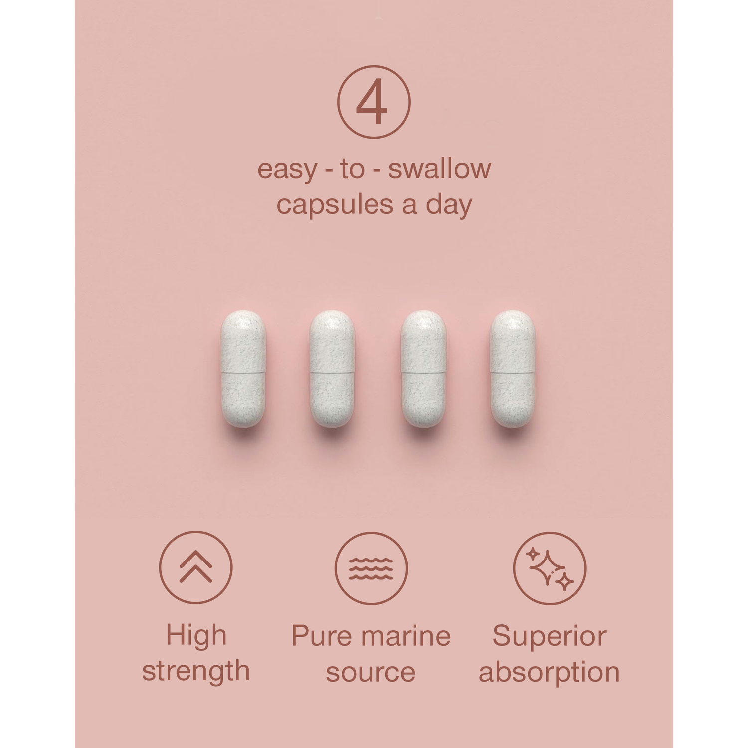 SuperSelf marine collagen hyaluronic acid vitamin C capsules 120 count, UK version