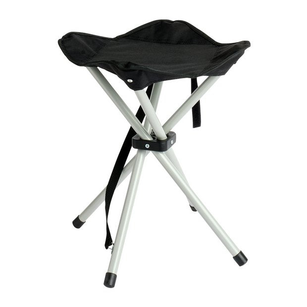 Pro Action folding camping stool black, imported from the UK