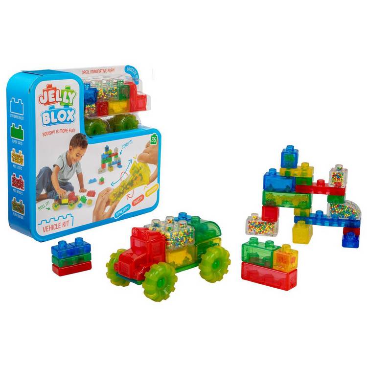Jelly Blox Vroom Truck Kit sensory building blocks (British brand)