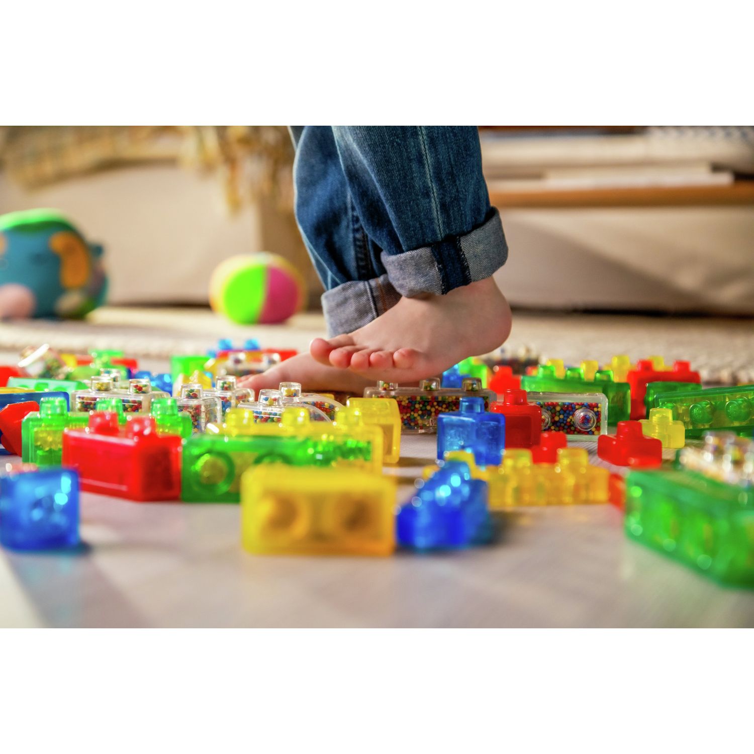 Jelly Blox Vroom Truck Kit sensory building blocks (British brand)