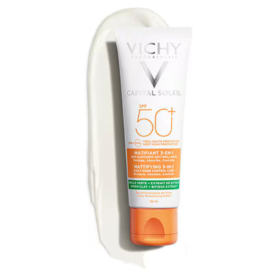 Superdrug Vichy Capital Soleil Mattifying Face Sun Cream SPF50 50ml- Kjøp online hos McGrocer