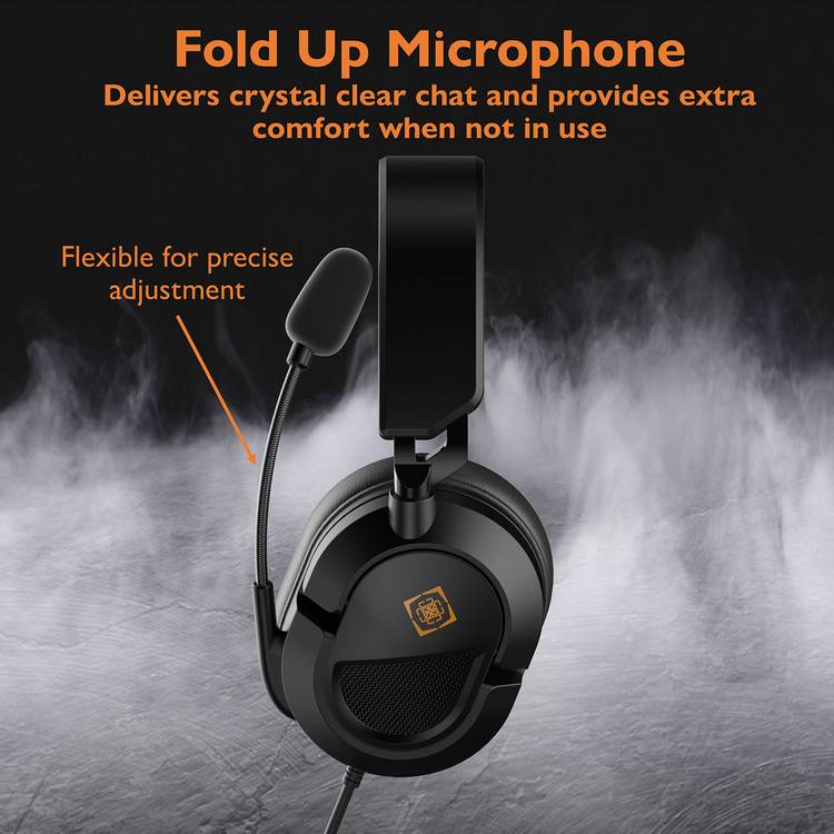 Deltaco DH120 wired gaming headset black (British brand)