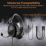 Deltaco DH120 wired gaming headset black (British brand)