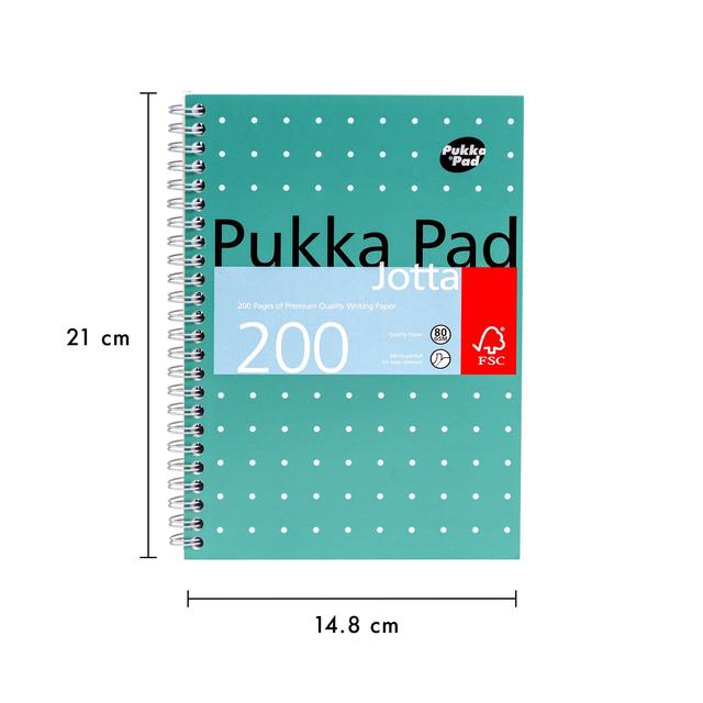 Pukka Pad A5 Metallic Green Jotta GOODS M&S   