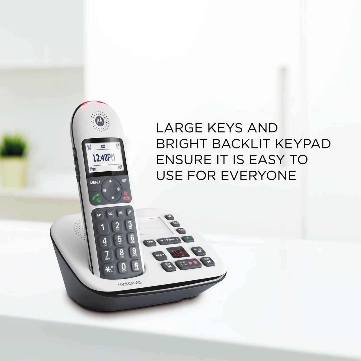 Motorola CD5011 cordless telephone with answer machine, imported from the UK