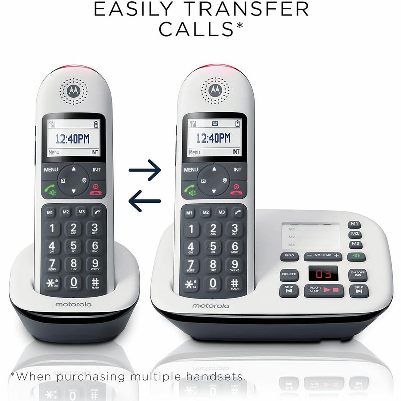 Motorola CD5012 twin cordless telephone with answer machine (British brand)