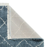 Think Rugs boho blue shaggy rug 120x170cm (British brand)