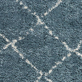 Think Rugs boho blue shaggy rug 120x170cm (British brand)