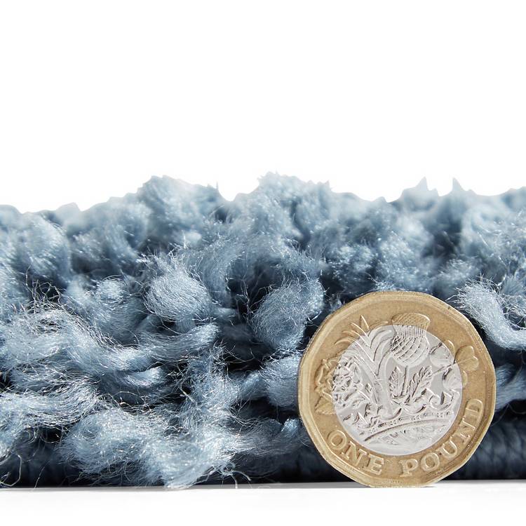 Think Rugs boho blue shaggy rug 120x170cm (British brand)