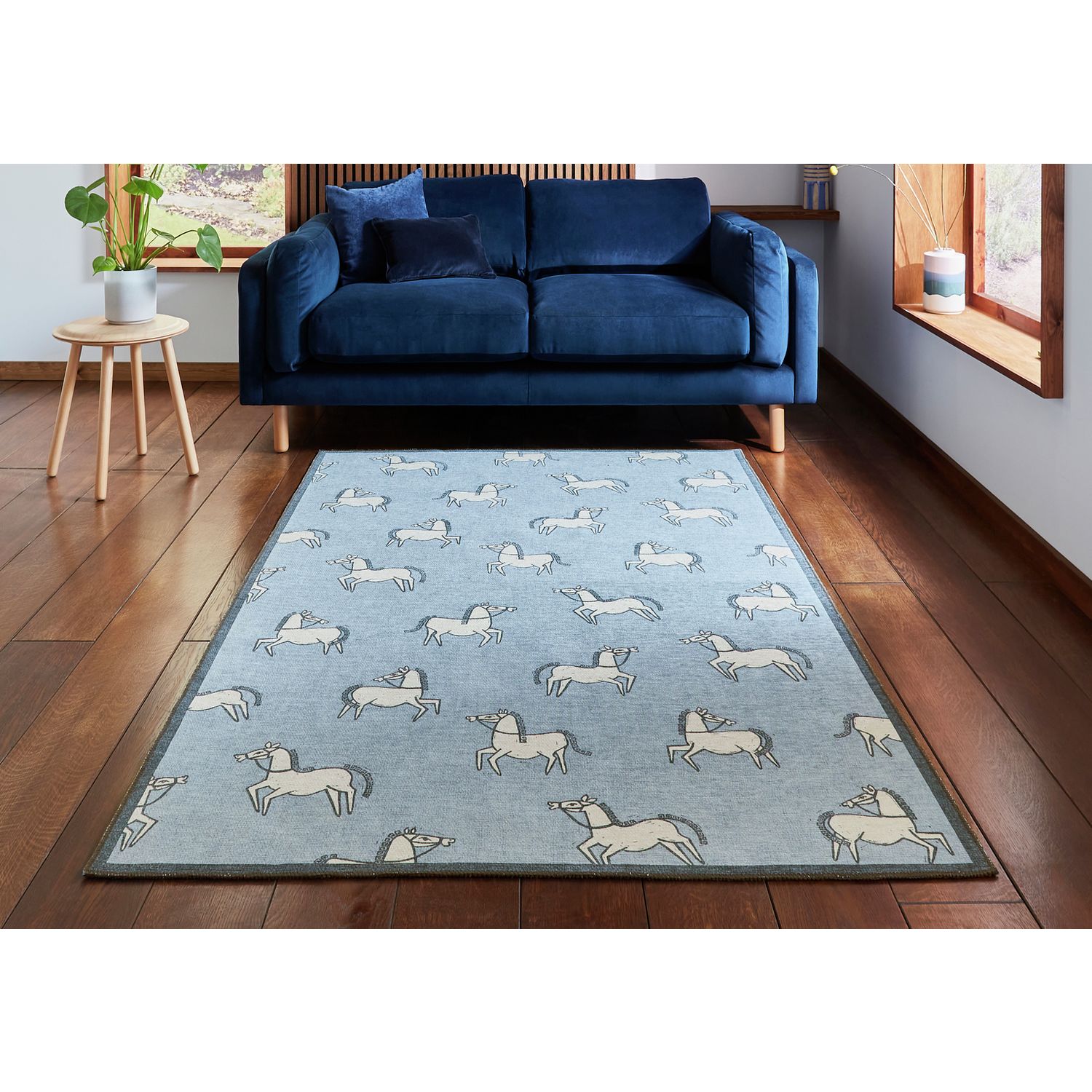 Scion Canter Mist Blue  Rug - 120x170cm