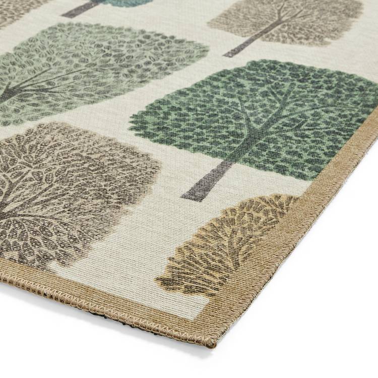 Scion Cedar Juniper Green flatweave rug 120x170cm (British brand)