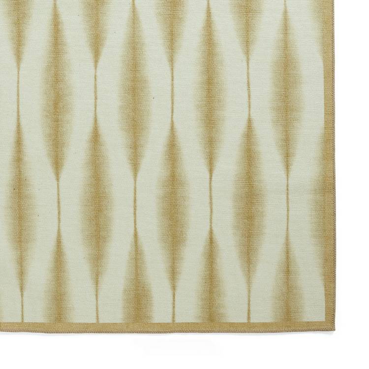 Scion Kasuri Honey Yellow flatweave rug 76x150cm, UK version