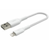 Belkin braided Lightning cable white 0.15m, UK version