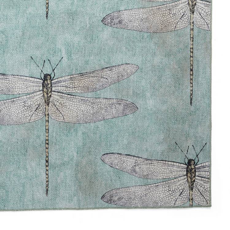 Harlequin Demoiselle blue flatweave rug 120x170cm (British brand)