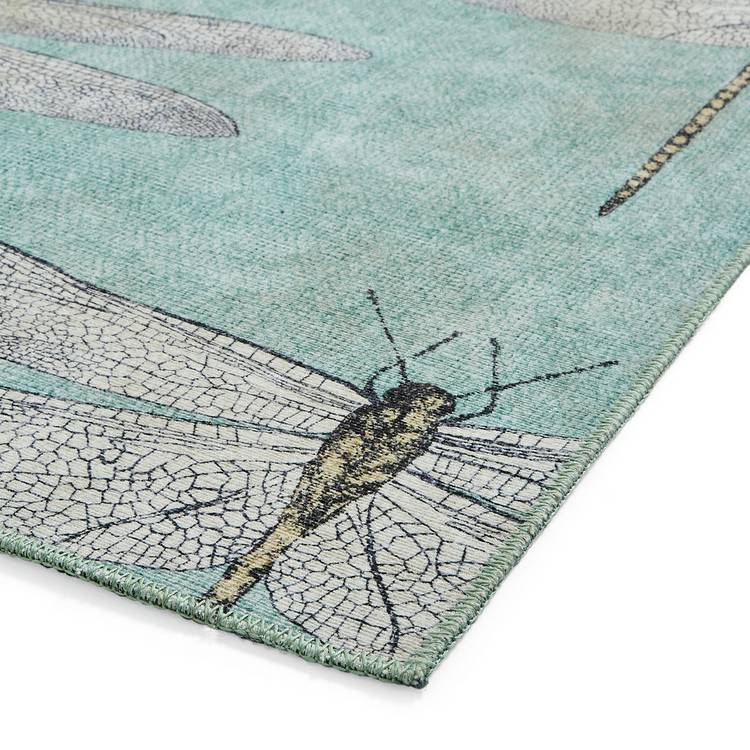 Harlequin Demoiselle blue flatweave rug 120x170cm (British brand)