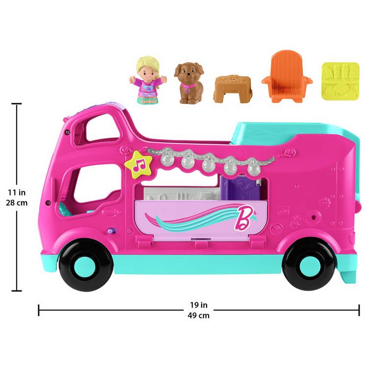 Fisher Price Little People Barbie Dream Camper RV playset, imported from the UK