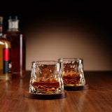 Menkind rotating whisky glass set with coasters - British product