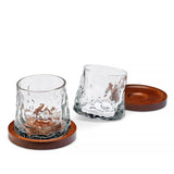 Menkind rotating whisky glass set with coasters - British product