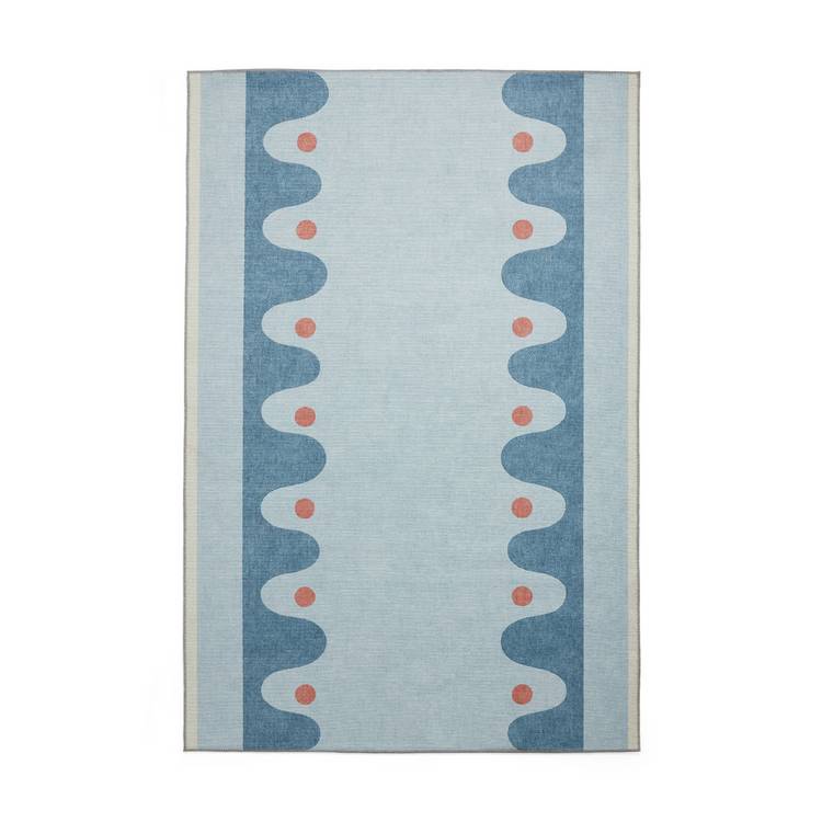 Scion Oakham denim flatweave rug 120x170cm, UK version