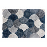 Origin 3D Scallop short pile rug 120x170cm, imported from the UK