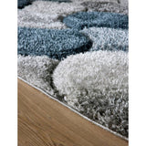 Origin 3D Scallop short pile rug 120x170cm, imported from the UK