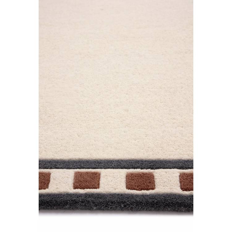 Origin white wool short pile rug 120x170cm, UK version
