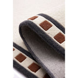 Origin Borderline White Wool  Rug - 160x230cm