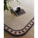 Origin Borderline White Wool  Rug - 160x230cm