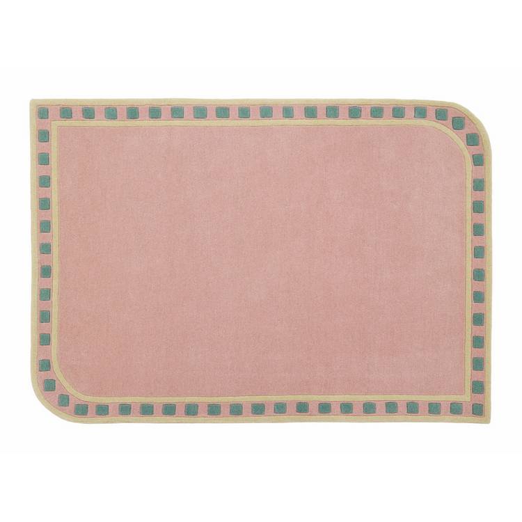 Origin pink wool short pile rug 120x170cm (British brand)