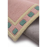 Origin pink wool short pile rug 120x170cm (British brand)